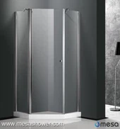 Burchak Diamond Frameless Shaffof Pivot Swing Shift balandligi Dush Enclosure