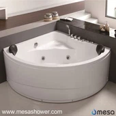 Chiroyli ikki kishilik hammom majmuasi Whirlpool massaj tubi