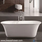 Oddiy Klassik Buyuk Oval Ayrim Akril Küvet