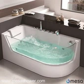 Burchakli Jetted Whirlpool Masaj Akril Shisha Zamonaviy Simple Design Kichkintoyli Kassa arzon narx bilan