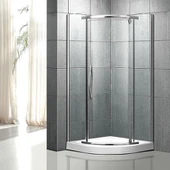 Pivot eshiklari bilan Sektor Shaffof Dush Enclosures